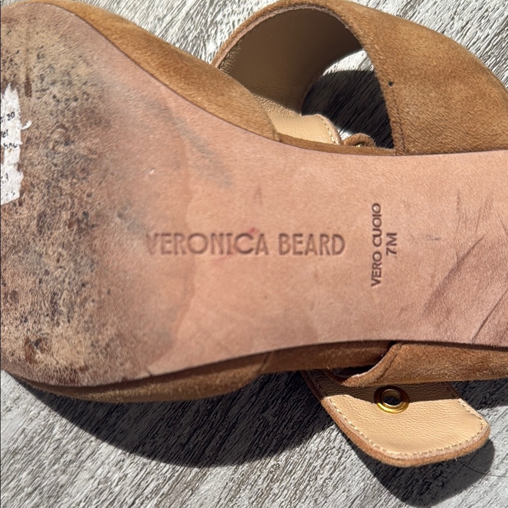 Veronica Beard leather and suede pointed toe strap heels - Picture 6 of 13
